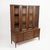 Broyhill Saga Vintage Mid Century Modern Two Piece Buffet and Hutch China Cabinet C. 1960s, Attributed For Sale - Image 11 of 11