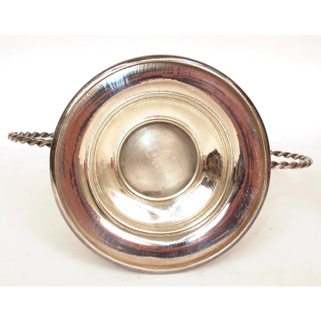 1910 Antique Victorian Forbes Silver Co. Floral Bridal Basket Mt. Washington Pink Satin Art Glass Ruffled Bowl For Sale - Image 11 of 12