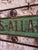 Rustic Antique French Double-Sided Shop Sign in Iron Frame, 1890s For Sale - Image 3 of 18
