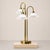 Hollywood Regency 1960s Hollywood Regency Brass Waterfall Table Lamp For Sale - Image 3 of 7