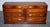 Vintage Yew Wood Military Campaign Sideboard Bank of Drawers with Brass Handles For Sale - Image 3 of 18