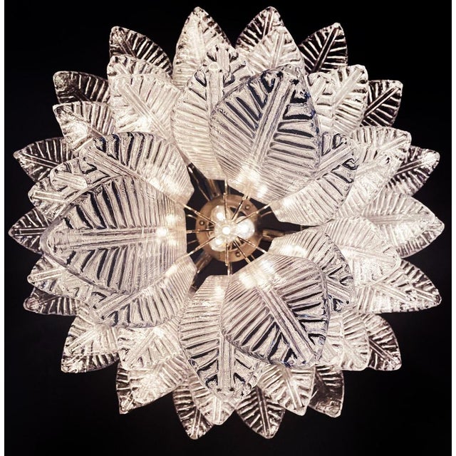 Large Italian Murano Glass Chandeliers, 1990s, Set of 2 For Sale - Image 10 of 17