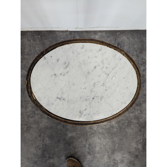 Louis XVI Giltwood Pedestal Table For Sale - Image 3 of 7