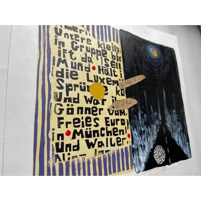 Nina Narimanishvili, It's Night, We Followed the Road, 2022, Mixed Media on Paper For Sale - Image 6 of 8