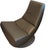 1970s 1970's Italian Leather Swivel Lounge Chair and Ottoman For Sale - Image 5 of 7