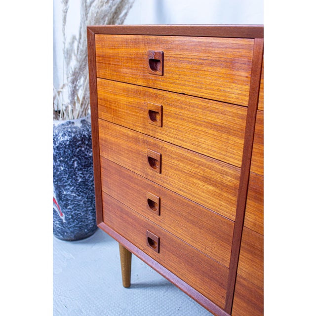 Wood Vintage Danish Chest of Drawers in Teak by Erik Brouer, 1960s For Sale - Image 7 of 15