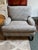 Design Plus Gallery presents Essex Lounge Armchair from Crate & Barrel. The chair has gray textured woven upholstery with...