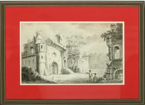 "Ruins" Watercolor Painting