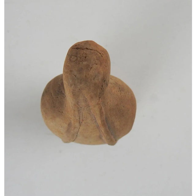 Rustic Vintage Folk Art Hand Carved Figure of Woman For Sale - Image 3 of 8