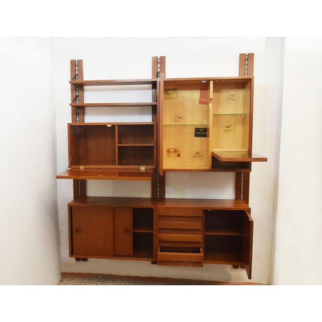 1960s Vintage Danish Wall Bookcase by Poul Cadovius, 1960s For Sale - Image 5 of 15