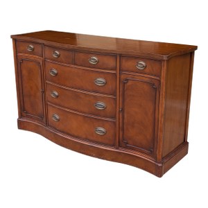 Drexel Mahogany Buffet - 1980s Traditional Sideboard and Credenza