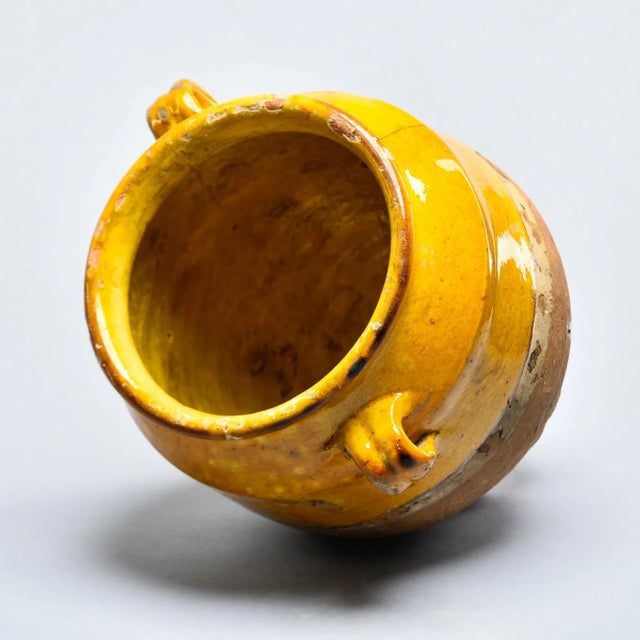 Mustard Medium French Early 20th Century Confit Jar For Sale - Image 8 of 12