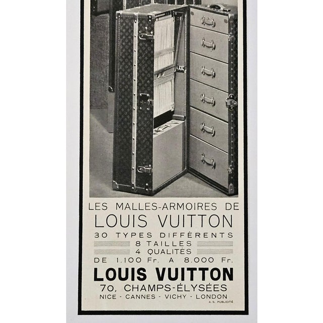 Art Deco 1929 Art Deco Louis Vuitton Advertisement Print- Trunks For Sale - Image 3 of 3
