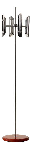 Mid-Century Italian Modern Space Age Chrome Floor Lamp, 1960s