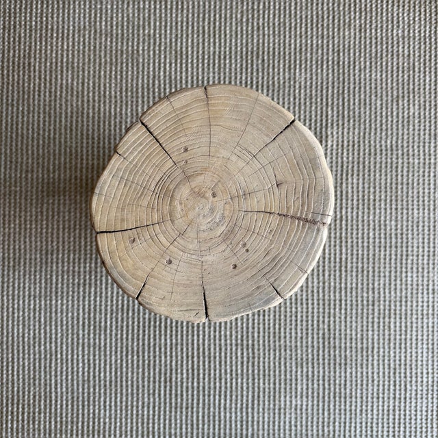 Wood Late 20th Century Kona Stump Elm Wood Side Table #B89 For Sale - Image 7 of 7