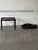 Mid-Century Modern Stained Oak Folding Butler Tray End Table With Drop-Down Sides Vintage Mid-Century Modern 1970s For Sale - Image 3 of 11
