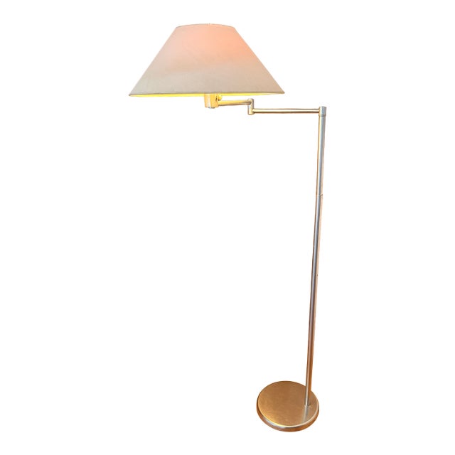 Nessen Studio Aluminum Swing Arm Floor Lamp For Sale