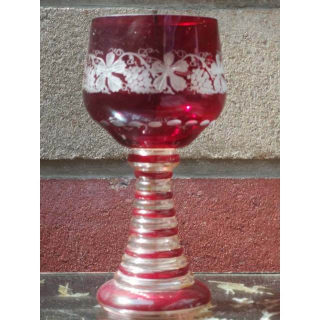 Ruby red footed vase Red pedestal bowl Red crystal vase Bordeaux pedestal centerpiece vase Centerpiece bowl Red vase Table...