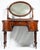 20th Century Walnut Vanity Dressing Table with Tilting Mirror and Arabescato Marble Top, 1890s For Sale - Image 12 of 12