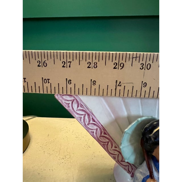 Rare Erphila Goebel Oriental Fan Vase For Sale - Image 10 of 11