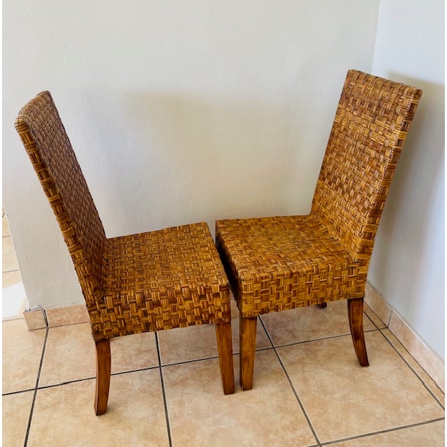 Vintage Rattan Chairs For Sale In Miami - Image 6 of 13
