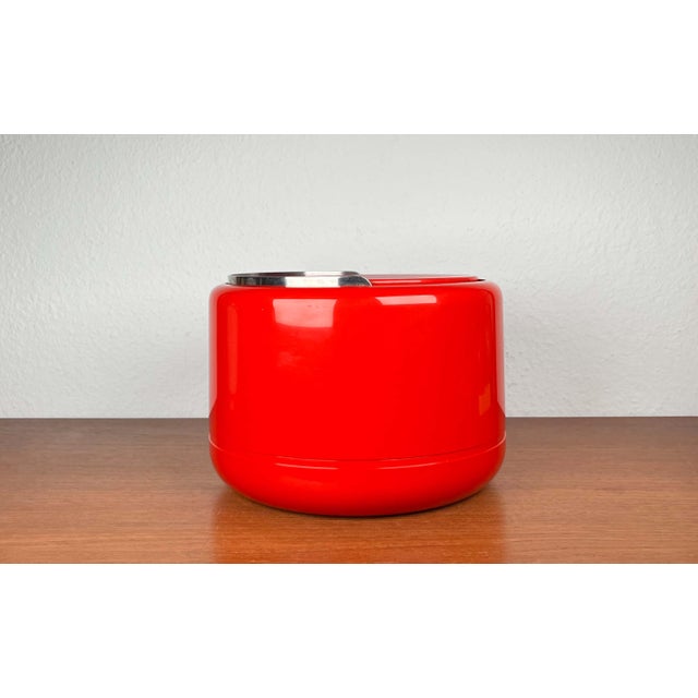 Mid-Century Modern Danish Space Age Red Ice Cooler Bucket by Erik Magnussen for Stelton, 1970s For Sale - Image 13 of 18
