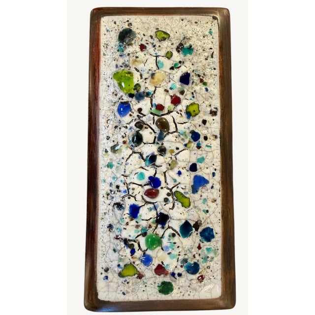 Turquoise 1962 LeRoy Benjamin Hillside California MCM Ceramic Cigarette Box Signed For Sale - Image 8 of 9