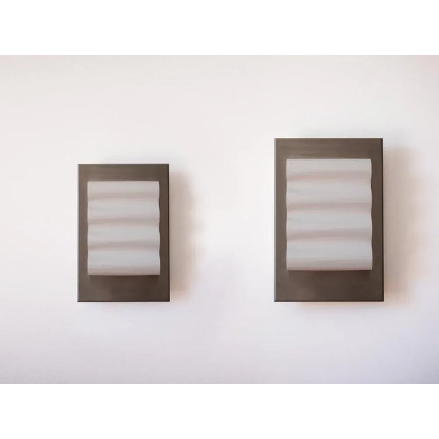 Not Yet Made - Made To Order Tiles Alu Brut S Wall Light by Violaine Dharcourt For Sale - Image 5 of 6