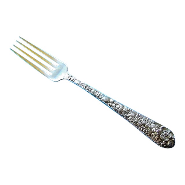 1932 Alvin Bridal Bouquet Sterling Silver Dinner Fork - No Mono For Sale