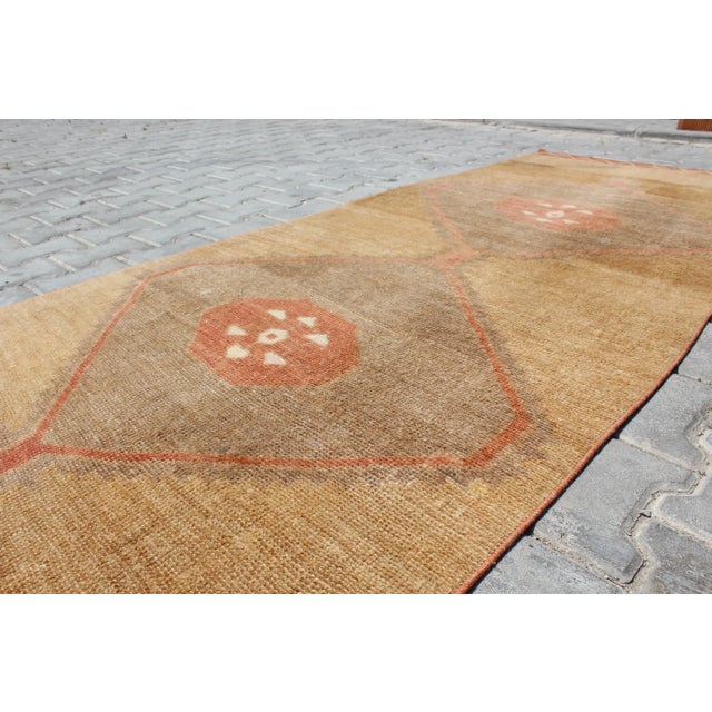 Vintage Turkish Anatolian Rug Runner - 36.5"x148" For Sale - Image 9 of 11
