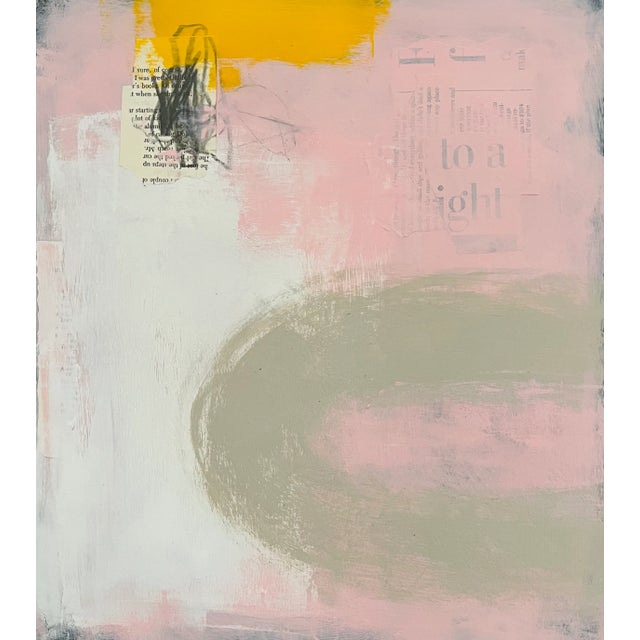 "Fondant" - Soft and smooth like fondant icing. This piece was created with acrylic paint, graphite, crayon and collage...