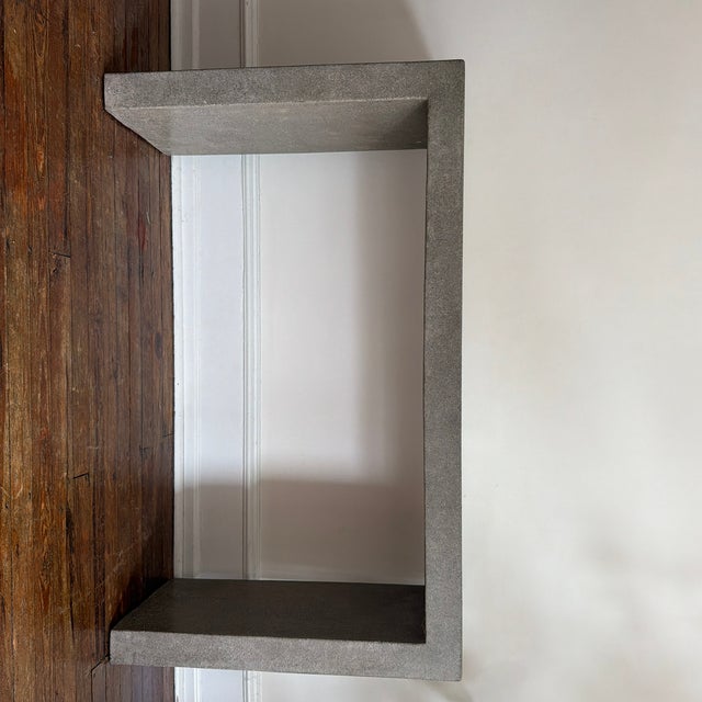 CB2 Cb2 Concrete Parsons Waterfall Console For Sale - Image 4 of 12