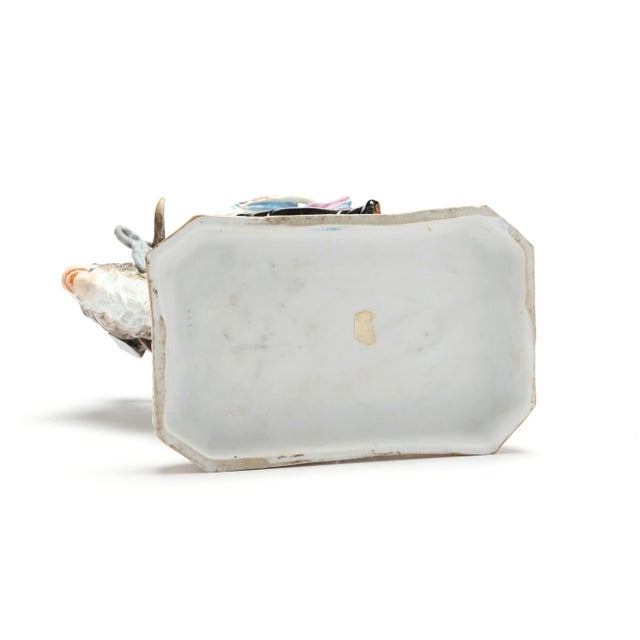 Antique Dresden Porcelain Figure of Count Bruhle’s Tailor and Goat For Sale In Charlotte - Image 6 of 12