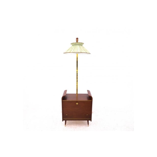 Mid-Century Modern Bar Cabinet with Lamp, Eastern Europe, 1970s For Sale - Image 3 of 13