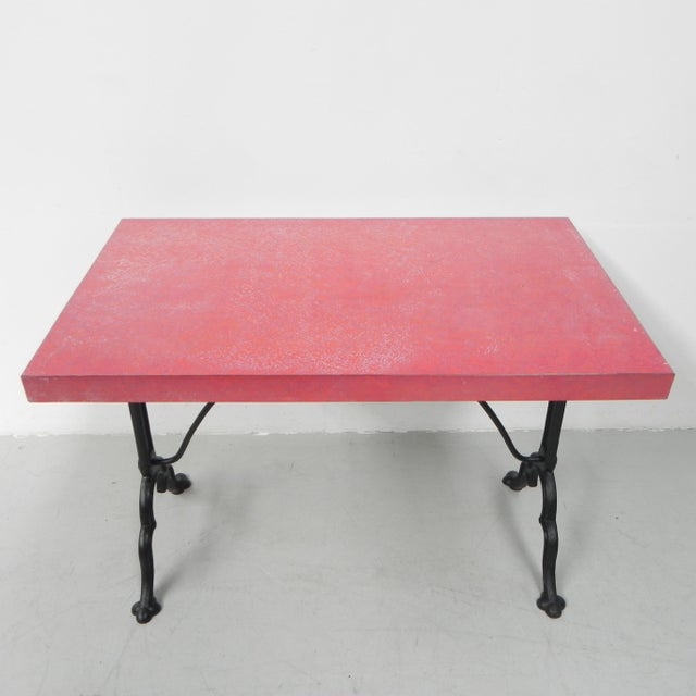 Bistro Table with Cast Iron Base, 1930s For Sale - Image 14 of 18