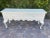 French Provincial Large French Country Console Table Blanche For Sale - Image 3 of 10