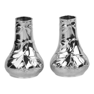 Silver Vases from Tiffany & Co, Set of 2 For Sale