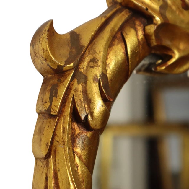 Baroque Gold-Leaf Gilded Acanthus Mirror For Sale - Image 14 of 18