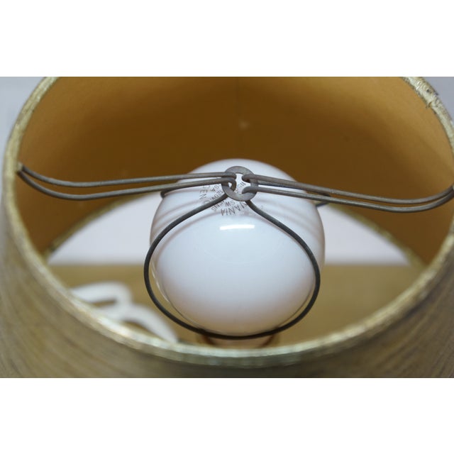 Vintage Black Brass Neoclassical Mantle Urn Boudoir Vanity Table Lamp 15" For Sale - Image 14 of 14