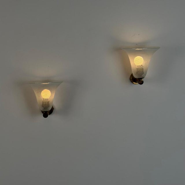 Torcello Wall Sconces attributed to Carlo Scarpa for Venini, 1940s, Set of 2 For Sale - Image 10 of 18
