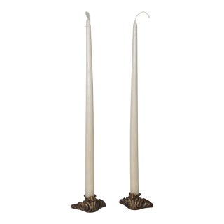Antique French Ormulu Candlestick Holders- a Pair For Sale