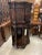 Traditional Rich Dark Walnut Hand Carved Antique English Court Cupboard For Sale - Image 3 of 12
