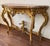 Early 19th Century Baroque Carved & Gilted Walnut Ormolu with Marble Console Table and Cherub For Sale - Image 4 of 18