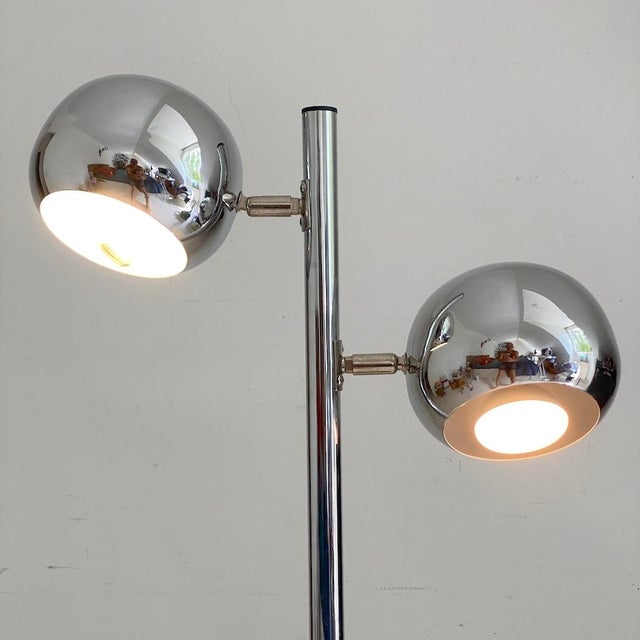 Vintage Chrome Lamp, 1970s For Sale - Image 3 of 7