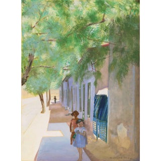 'In the Shade of La Casa Cordova, Tucson' by Marian Stahl, Circa 1960 For Sale
