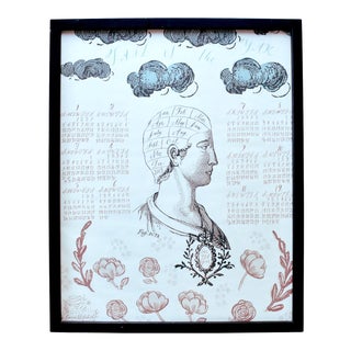 Vintage Tail of the Yak Phrenology Poster & Repeating Calendar For Sale