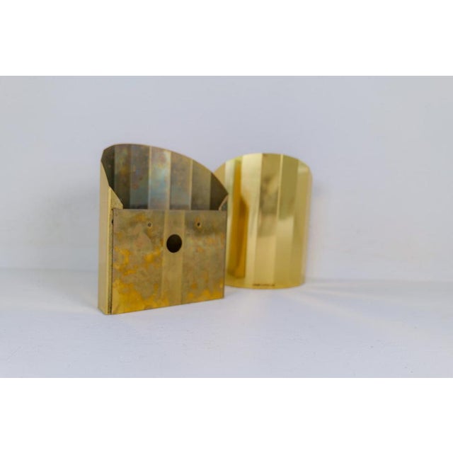 Mid-Century Modern Brass Sconces from Atelje Lyktan, Sweden, 1970s, Set of 2 For Sale - Image 9 of 10