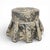 Vintage Embroidered Silk Ottoman For Sale - Image 5 of 5
