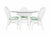 Mid-Century Modern Rattan Dining Set - Set of 5 For Sale - Image 3 of 9