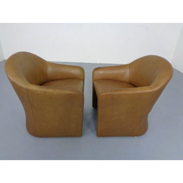 Mid-Century German Leather Cocktail Chairs from Walter Knoll, 1960s, Set of 2 For Sale - Image 6 of 18